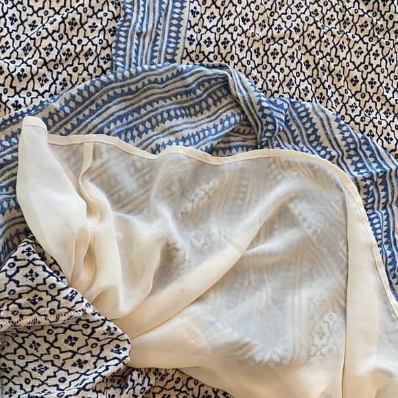 Lucky Brand Turkish Scarf boho print short sleeve maxi dress, XS NWOT - Picture 10 of 12